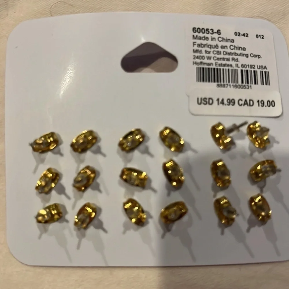 NEW! Set of 3! Claire’s Boutique girls earrings for pierced ears, jewelry